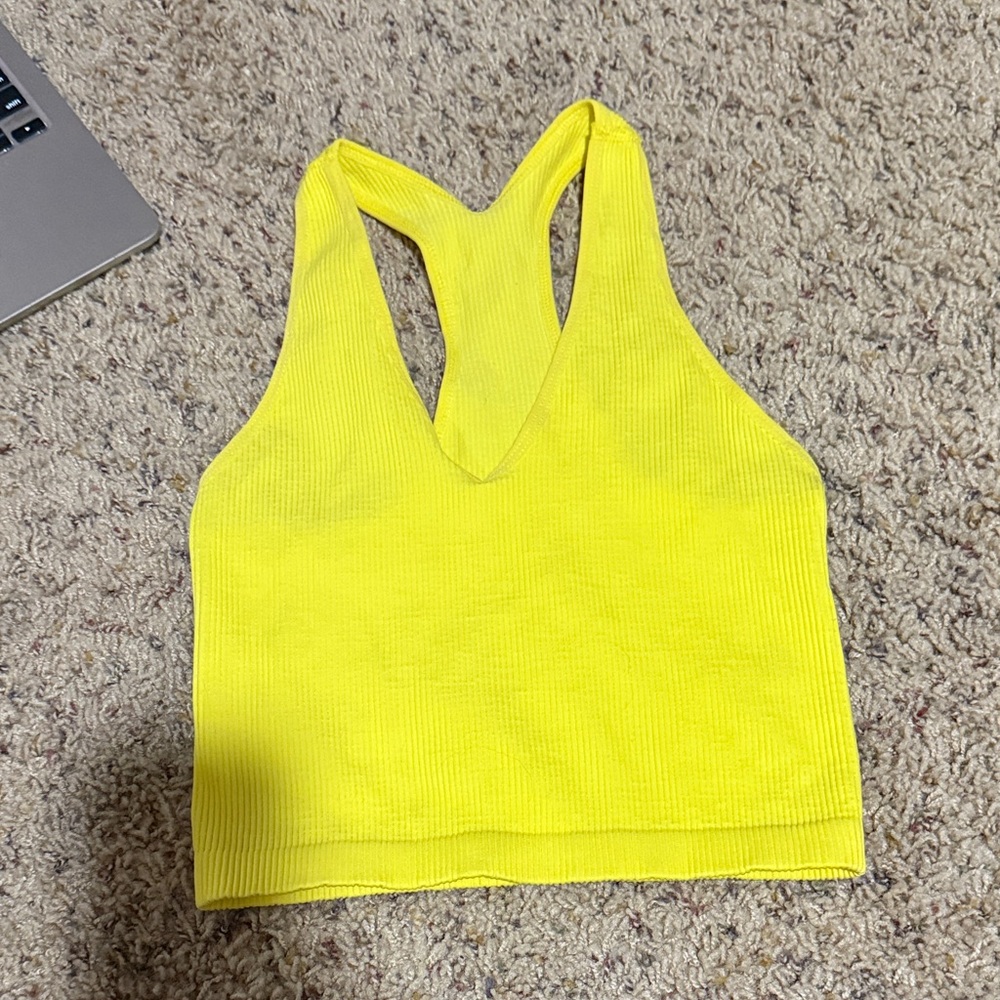 FP Movement by Free People Bright Yellow Crop Top